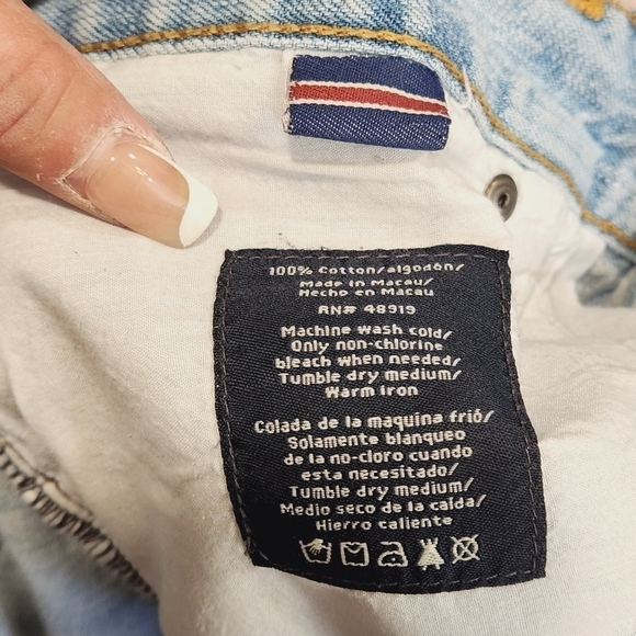 PHAT Farm Y2K Baggy Wide Pipe Leg Skater Light Blue Denim Mens Jeans 34x33 - Picture 12 of 13